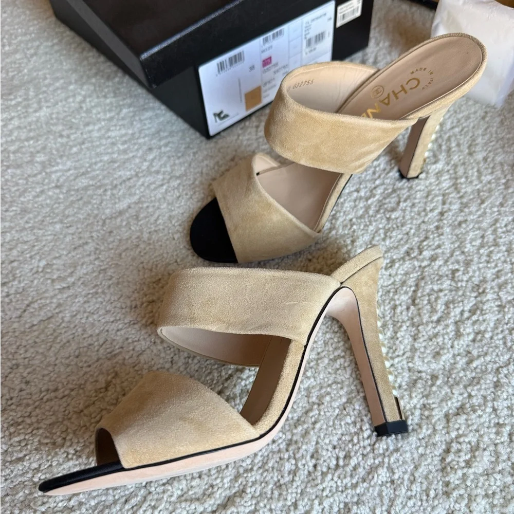 CHANEL  Beige Heels - Picture 2 of 8